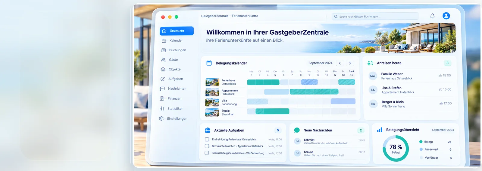 GastgeberZentrale – deutschsprachige Konzeptvorschau