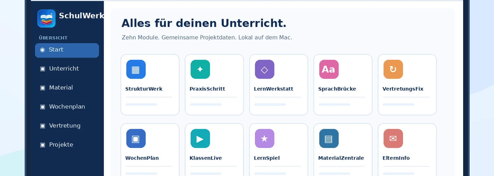 SchulWerk – deutschsprachige Konzeptvorschau