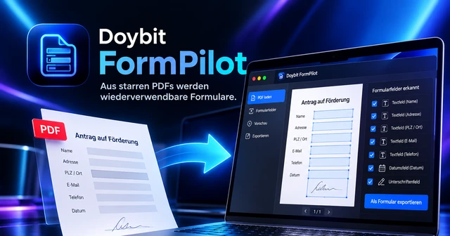 Doybit FormPilot – illustrative Produktvorschau