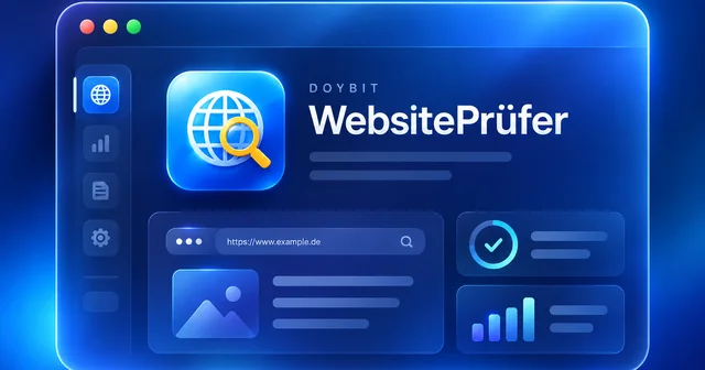 WebsitePrüfer – illustrative Produktvorschau